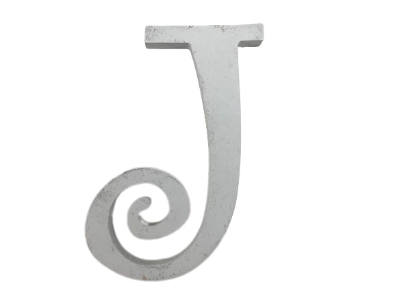 Lot of Wooden Curly Q Wall Letters Home Decor Entryway Signs by MPI Wood