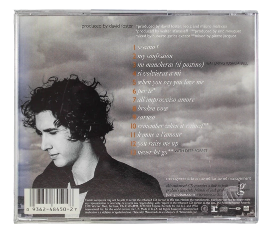 Josh Groban Closer CD 2003 Reprise Records Pre-Owned Music Album
