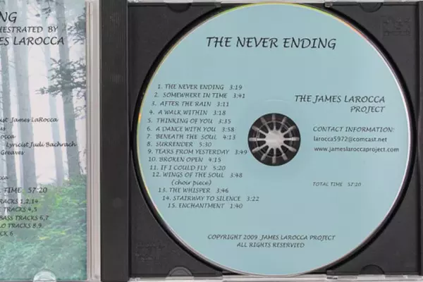 James Larocca Project CD "The Never Ending" 2009 Pre-owned Music Album