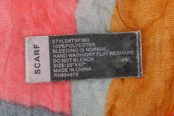 Lot of 2 Women's Scarves - David and Young Plaid & Burgundy Polka Dots