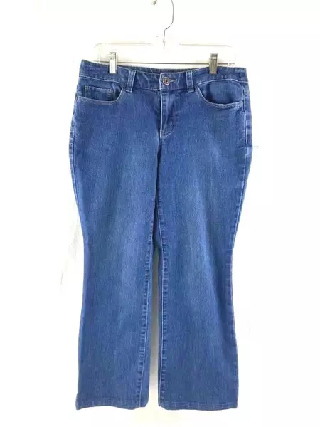 Christopher & Banks Women's Cropped Jeans Size 4 Short Dark Wash Good Condition