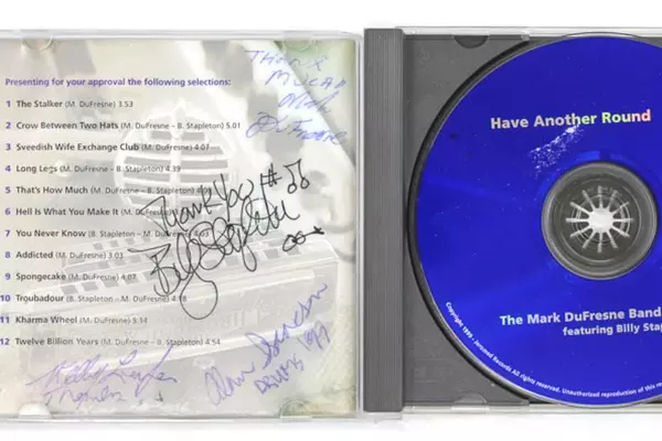 The Mark DuFrense Band Have Another Round CD Signed Pre-Owned Cracked Case