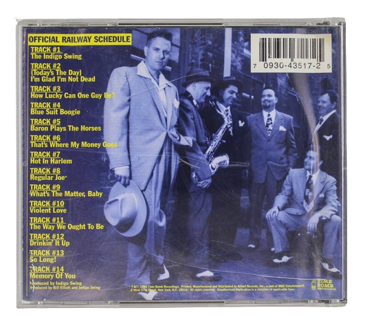 Indigo Swing All Aboard CD 1998 Time Bomb Recordings - As Is, Broken Case