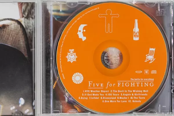 Five For Fighting The Battle For Everything CD 2004 Cracked Case As Is