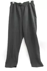 Sasson Women's Black Slacks Pants Size 34 Elastic Waist Good Pre-Owned Condition