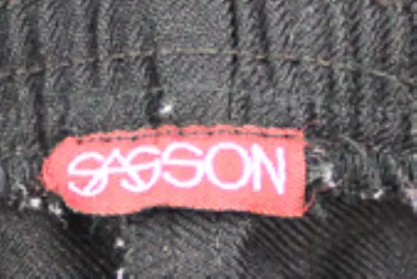 Sasson Women's Black Slacks Pants Size 34 Elastic Waist Good Pre-Owned Condition