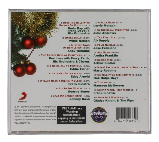 Stars of Christmas CD - Aretha Franklin, Frank Sinatra, Johnny Cash - Pre-Owned