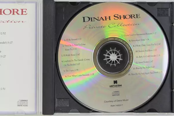 Dinah Shore Private Collection CD 1994 Metacom Records - Pre-owned