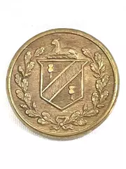 Vintage J.R. Gaunt Brass Military Uniform Shank Button 30mm Size 48L