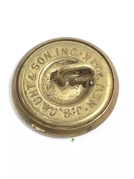 Vintage J.R. Gaunt Brass Military Uniform Shank Button 30mm Size 48L
