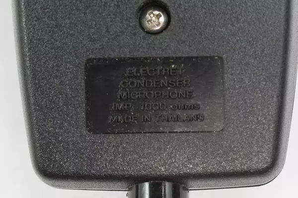 Cobra Electret Condenser Microphone 1000 Ohm Black Pre-Owned Untested 4"