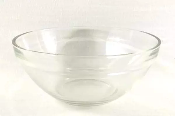 Pressed Clear Glass Mixing Bowl 6.5" Baking Dish - Good Condition