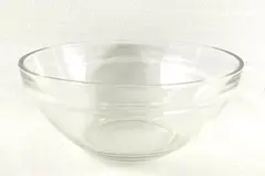 Pressed Clear Glass Mixing Bowl 6.5" Baking Dish - Good Condition