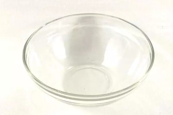 Pressed Clear Glass Mixing Bowl 6.5" Baking Dish - Good Condition