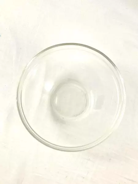 Pressed Clear Glass Mixing Bowl 6.5" Baking Dish - Good Condition