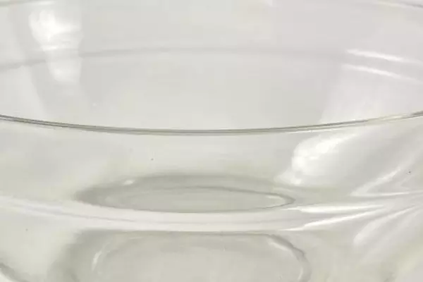 Pressed Clear Glass Mixing Bowl 6.5" Baking Dish - Good Condition