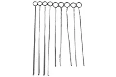 Lot of 9 Metal Skewers 10" to 12" for Kebab BBQ Fondue Pre-owned