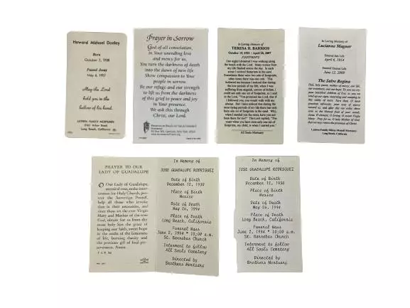 Vintage Religious Cards Lot - Memorials, Prayer Cards & Pamphlets Collection