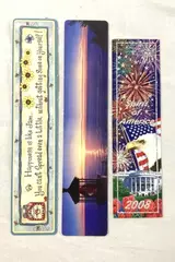 Lot of 3 Vintage DAV Bookmarks - Star Spangled Banner Gifts
