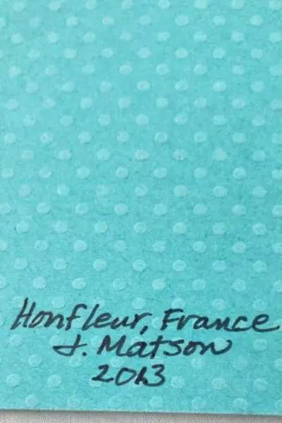 Multicolor Greeting Card Honfleur France 2023 Turquoise City Landscape