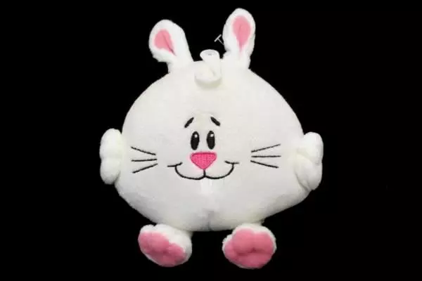 American Greetings 6" White Plush Bunny Rabbit Stuffed Animal Toy - Pre-Owned
