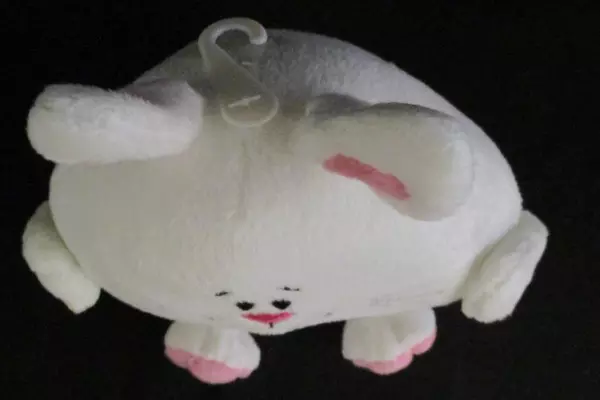 American Greetings 6" White Plush Bunny Rabbit Stuffed Animal Toy - Pre-Owned