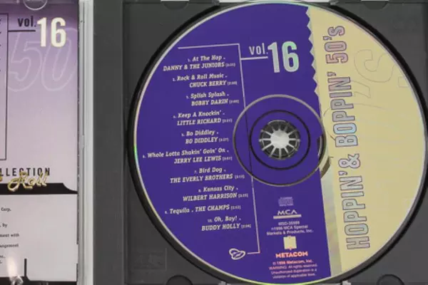Hoppin' & Boppin' 50's Vol. 16 Audio CD 1950-1959 MCA Records - Pre-Owned