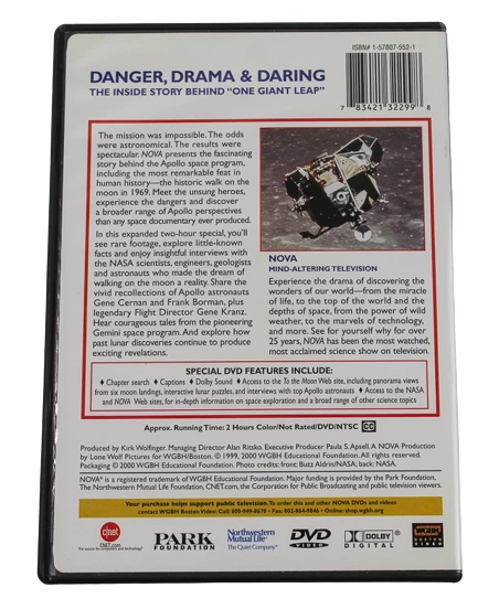 To The Moon Collector's Edition 2 Hour DVD by WGBH - Pre-owned