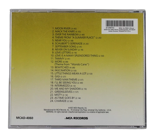 The Best of Liberace Music CD 1972 MCA Records - Cracked Case, As Is