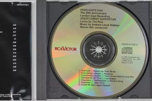 Highlights From Jesus Christ Superstar CD 1992 First Night Records - Pre-Owned