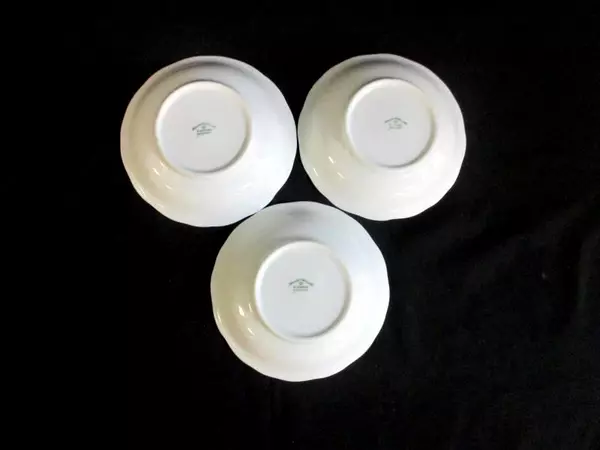 Lot of 3 Johann Haviland  Fruit Bowls Blue Garland 5.25 inch Bavaria