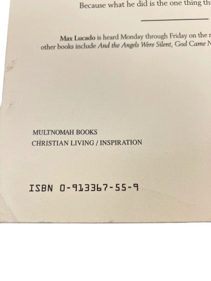 Max Lucado No Wonder They Call Him The Savior Chronicles of the Cross PB