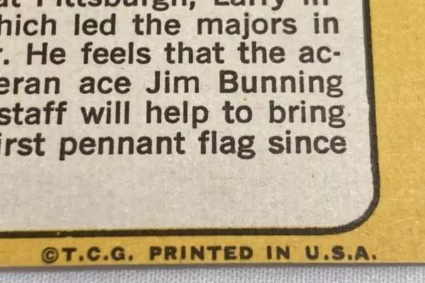 Vtg 1968 Topps #584 Larry Shepard Miscut Baseball Card Pirates Manager