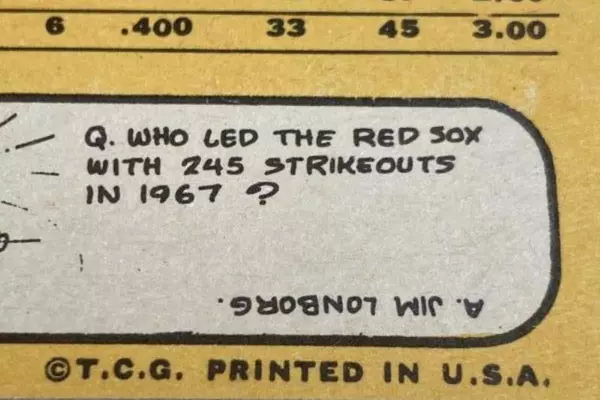 Vtg 1968 Topps Garry Roggenburk Mis-Cut Baseball Card Red Sox #581