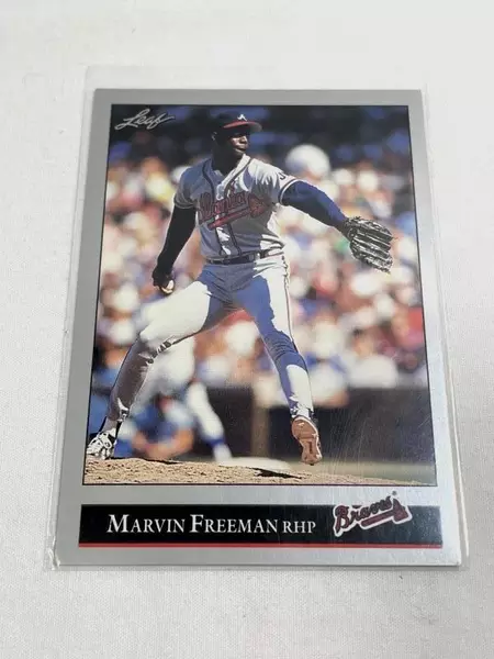 Lot of 2 Vintage 1992 Leaf Baseball Cards: Freeman & Hill RHPs