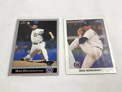 Lot of 2 Vintage 1990-1992 Mike Henneman Tigers Baseball Cards