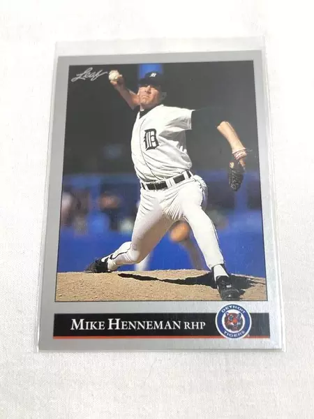Lot of 2 Vintage 1990-1992 Mike Henneman Tigers Baseball Cards