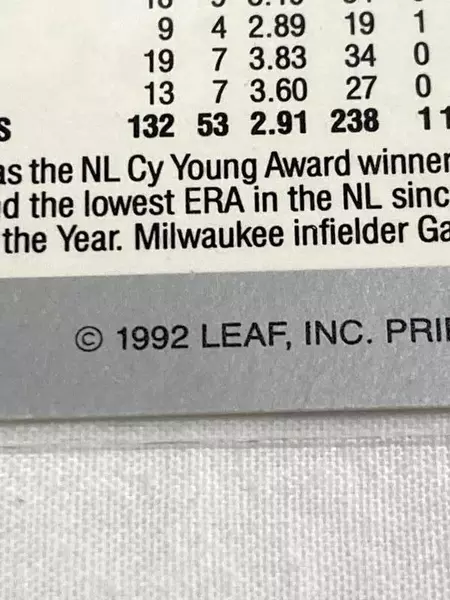 Vintage 1992 Leaf Dwight Gooden Baseball Card #112 New York Mets RHP