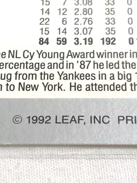 Vintage 1992 Leaf Doug Drabek Baseball Card #11 Pittsburgh Pirates