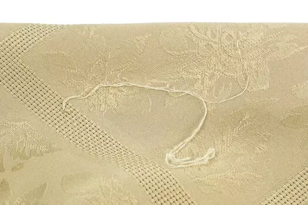 Gold Floral Sateen Oval Tablecloth Cover Textured Home Dining Room Decor 57x56in