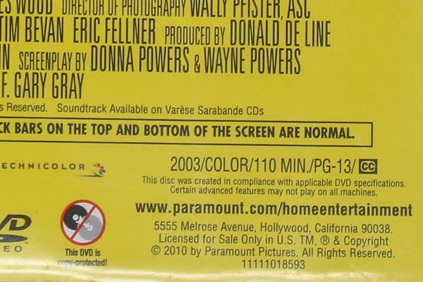 The Italian Job DVD 2003 Mark Wahlberg Donald Sutherland PG-13 Pre-Owned