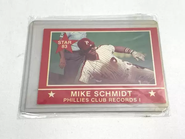 Lot of 2 Vintage 1983 Mike Schmidt Phillies Baseball Cards Collectibles