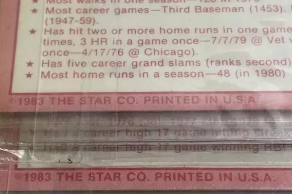 Lot of 2 Vintage 1983 Mike Schmidt Phillies Baseball Cards Collectibles