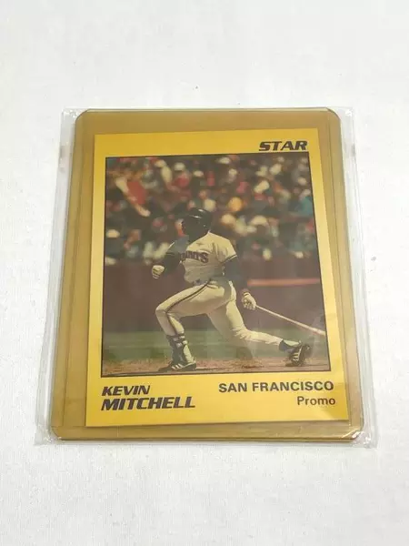 Lot of 2 Vintage 1980s Kevin Mitchell Star Baseball Cards - San Francisco