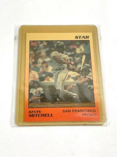 Lot of 2 Vintage 1980s Kevin Mitchell Star Baseball Cards - San Francisco