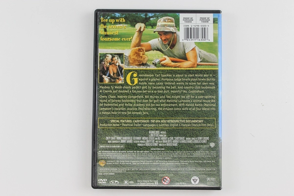 Caddyshack DVD 1980 Comedy Classic Rated R Pre-Owned Untested Warner Bros.