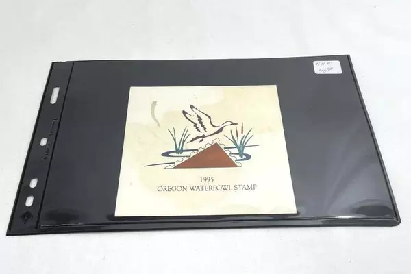 1995 Oregon Waterfowl Stamp Mint Never Hinged with Stains Duck Stamp Collectible