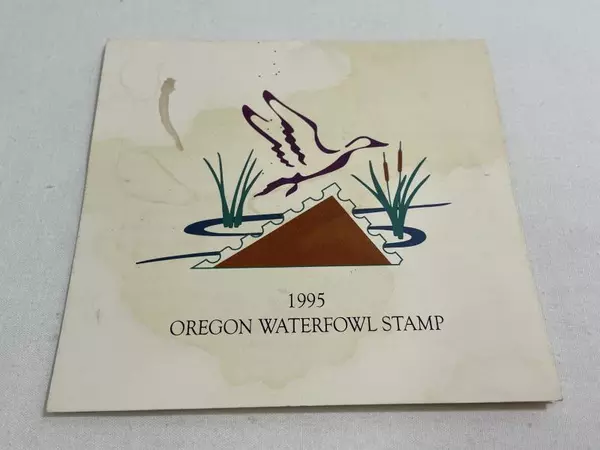 1995 Oregon Waterfowl Stamp Mint Never Hinged with Stains Duck Stamp Collectible