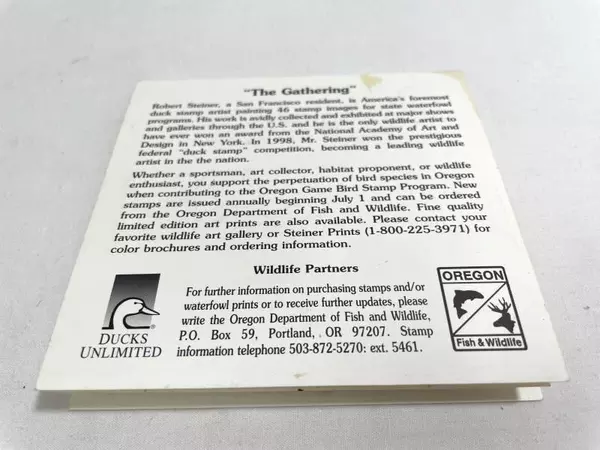 1998 Oregon Waterfowl Stamp Mint NH - Rare Collectible Duck Stamp