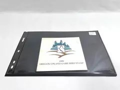 1999 Oregon Upland Game Bird Stamp Mint Never Hinged with Cover Stains